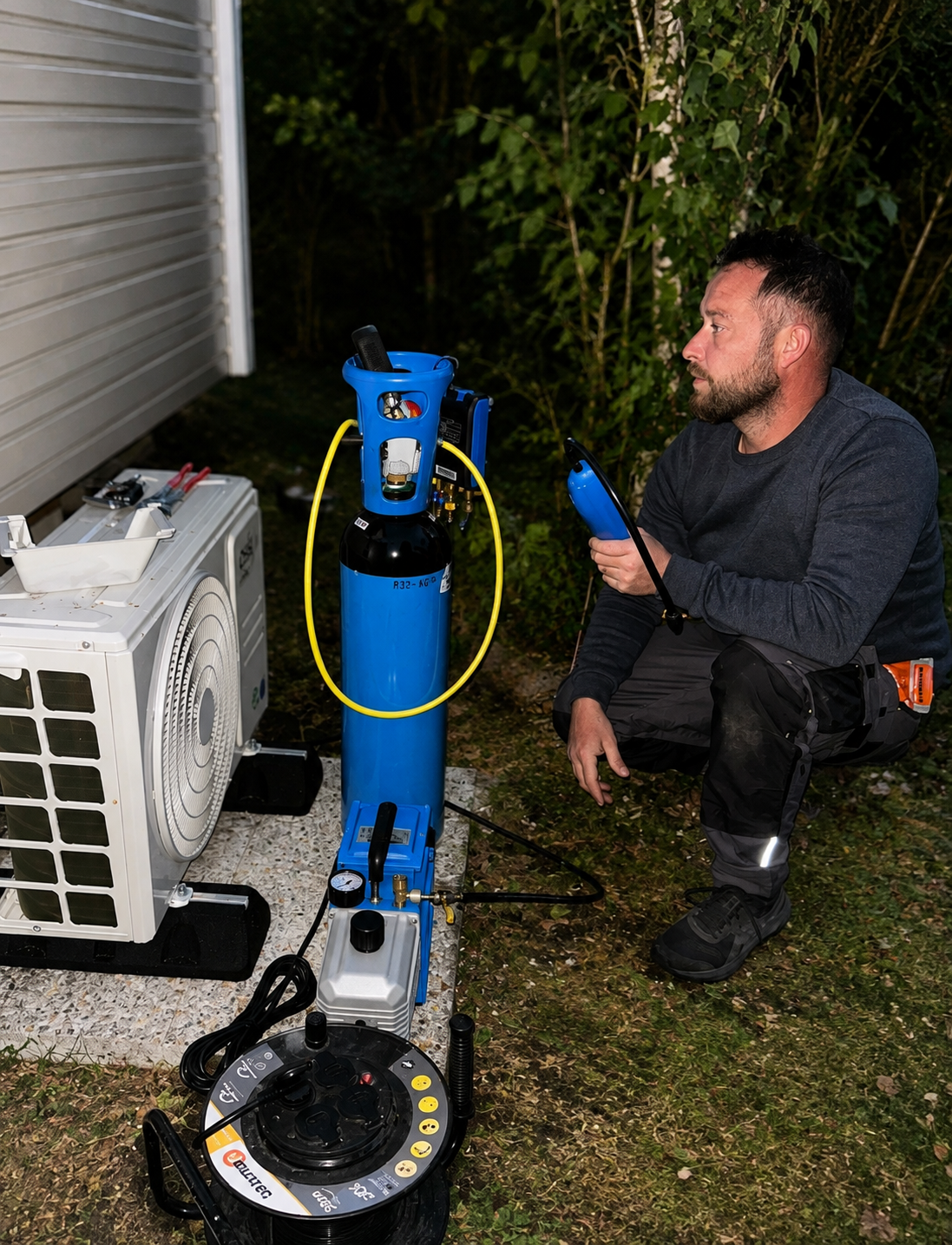 Mise en service d'une climatisation air-air dans le Médoc par FDG Électricité